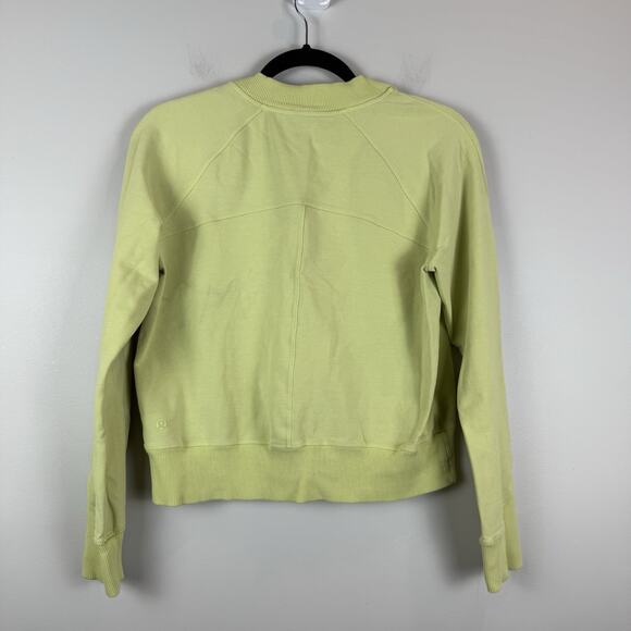 Lululemon Ready To Roll Sweatshirt M Bright Yellow Athletic Gym Workout Outdoor - Picture 6 of 9